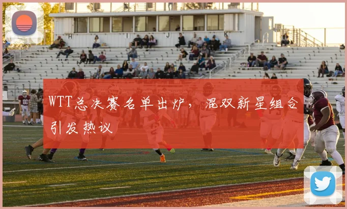 WTT总决赛名单出炉，混双新星组合引发热议